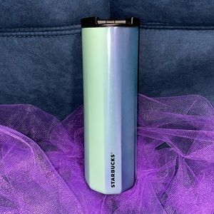 Starbucks metal tumbler NWT iridescent